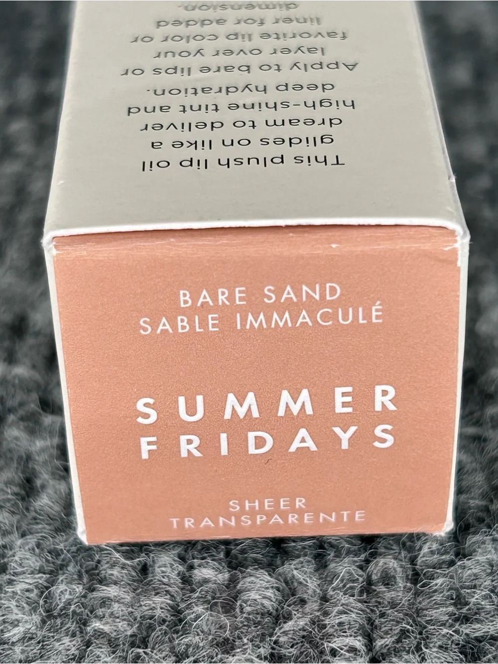 SUMMER FRIDAYS Dream Lip Oil BARE SAND 0.15 fl oz Shine Hydrating Vegan